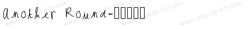 Another Round字体转换